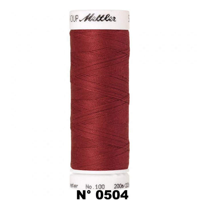 Fil à coudre 200m rouge Mettler 0504