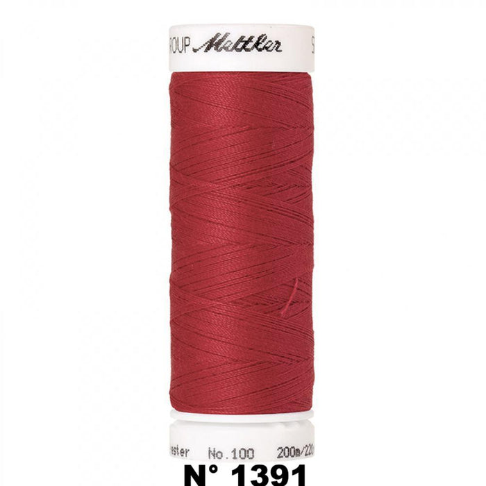 Fil à coudre 200m rouge Mettler 1391