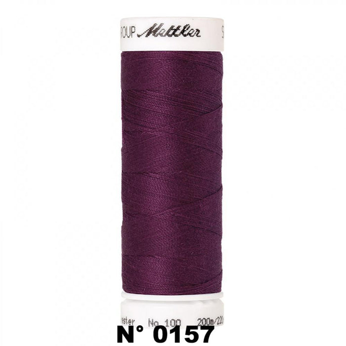 Fil à coudre 200m violet Mettler 0157