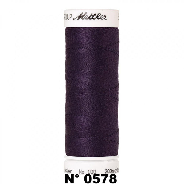 Fil à coudre 200m violet Mettler 0578