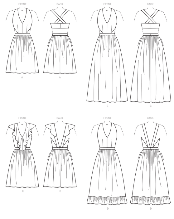 Patron de couture robes McCall's 7951