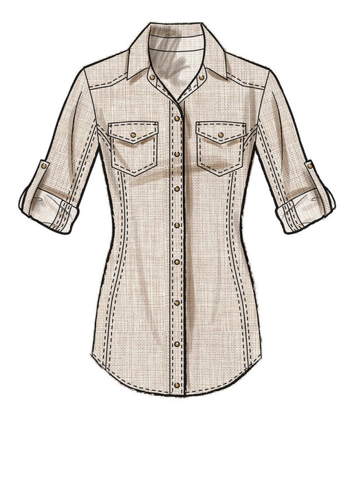 McCall's 8027, Patron chemises, haut et top pour femme