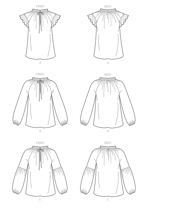 Patron de couture, blouse pour femme McCall's 8042