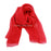 Foulard pure soie rouge bourdon Malfroy - Fabrication française