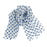 Foulard en soie femme couleur bleu France Malfroy