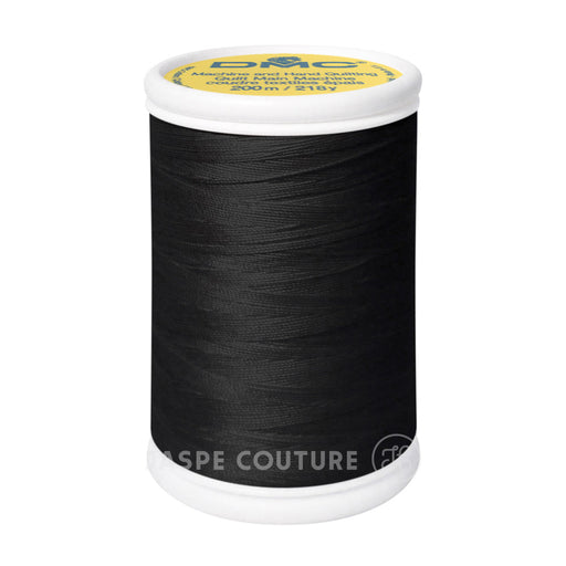 Fil à coudre DMC noir, Fil coton pour patchwork