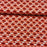 Tissu Popeline de coton motifs abstrait couleur brique, 50 cm