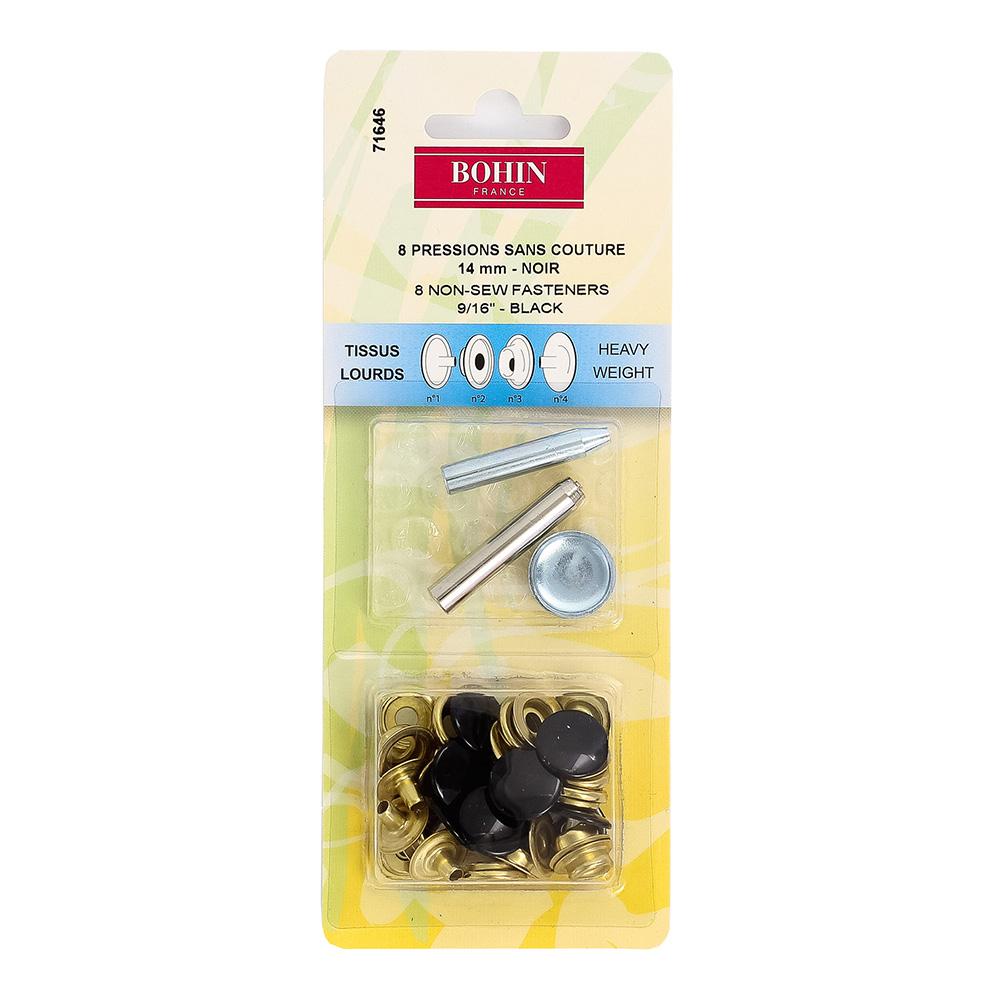 Boutons pression Bohin 14mm pour tissus lourds