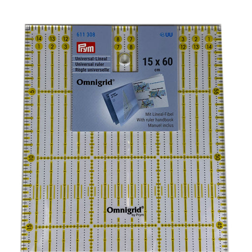 Règle de patchwork Prym Omnigrid, 15x60cm