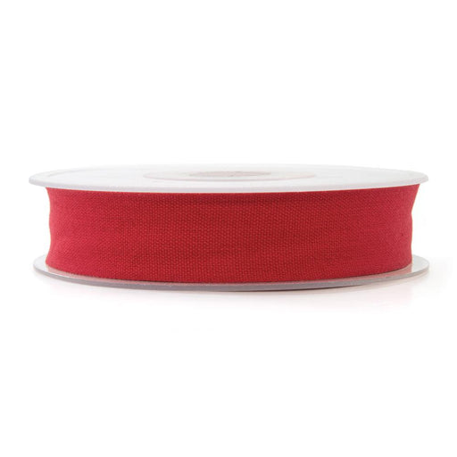 Ruban sergé coton rouge 20mm, ruban et passementerie