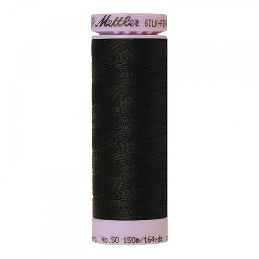 Fil silk finish cotton pour broderie et boutonniere noir