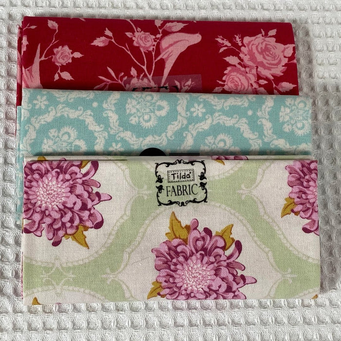 Coupons de tissus Tilda motifs fleuris