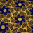 Tissu coton africain, Tissu wax Hollantex col marron bleu