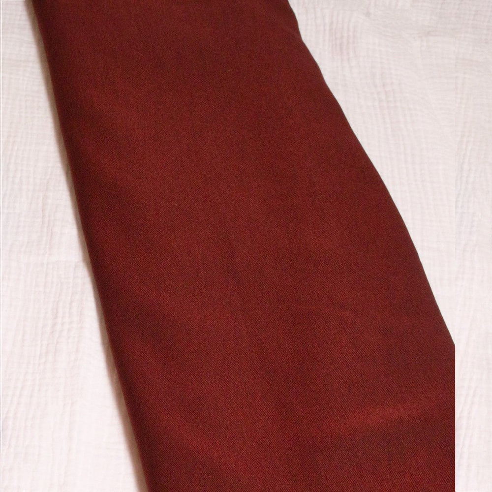 Tissu pour chemise homme, tissu coton rouge bordeaux