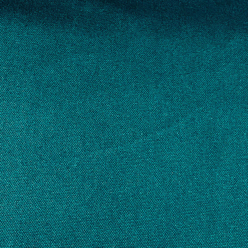 Tissu coton épais uni demi natté, vert paon, création française