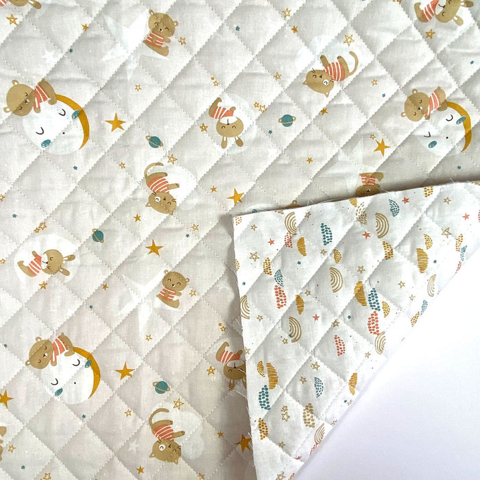 Tissu coton matelassé pour bébés