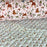 Tissu coton  matelassé pour turbulettes, motifs lapins, hiboux, oiseaux - Fabrication française