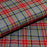 Tissu écossais à carreaux, tissu tartan, Col rouge/gris,