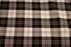 Tissu écossais noir et blanc