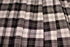 Tissu tartan écossais noir et blanc