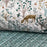 Tissu coton matelassé réversible pour enfants, Jolibois/lorio, 50cm