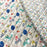 Tissu coton  matelassé pour turbulettes, motifs chouettes, oiseaux, renards - Fabrication française