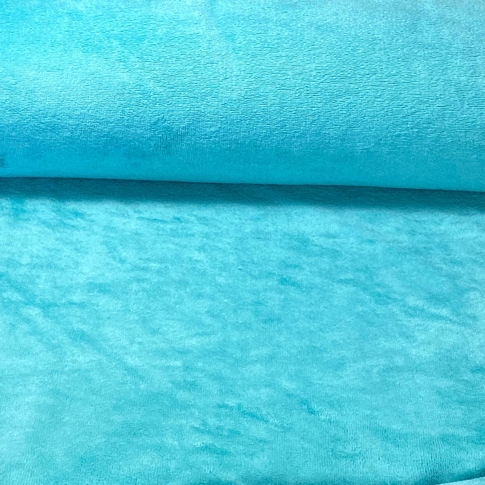 Tissu micro éponge de bambou, couleur bleu lagon, 50cm