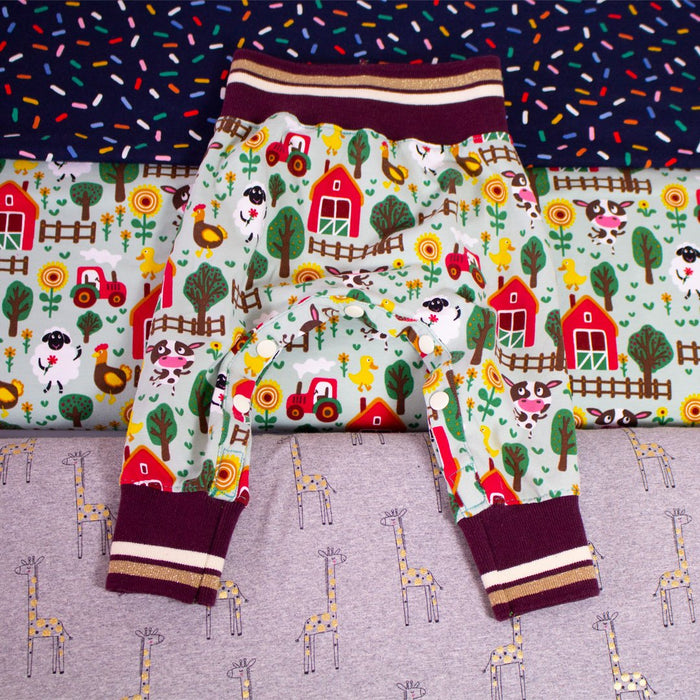 Bord côte coton biologique pour pantalon bébé