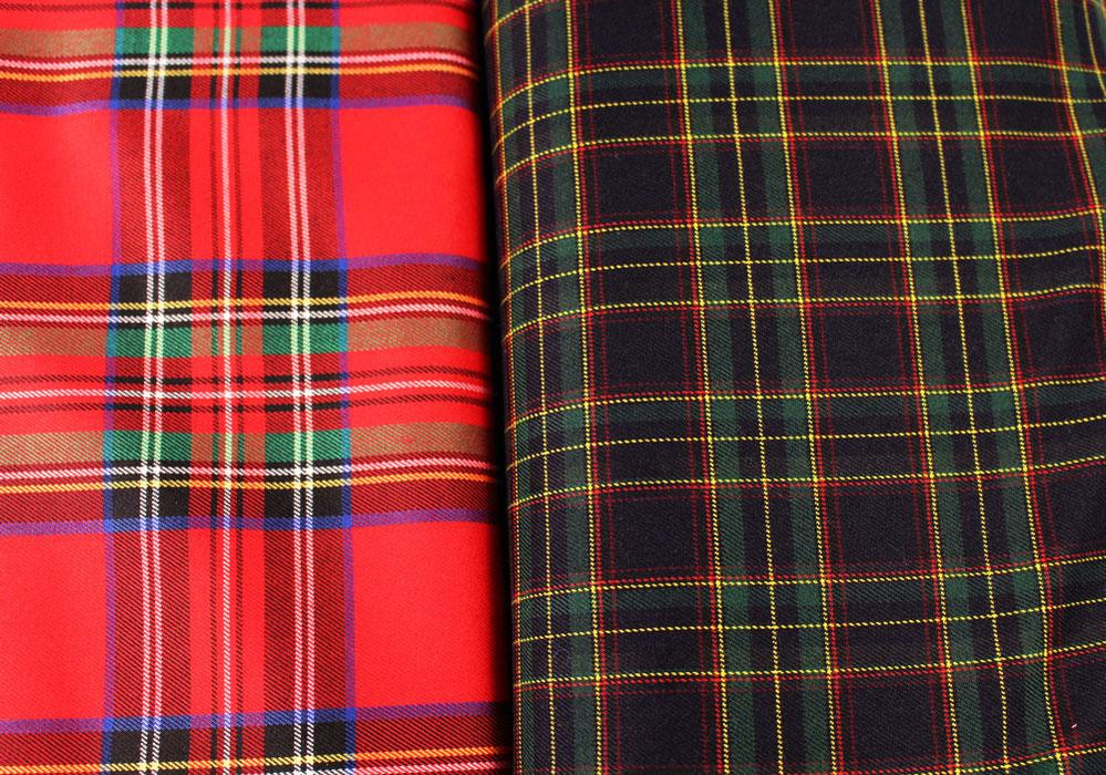 Tissu ecossais, tissu tartan, tissu viscose