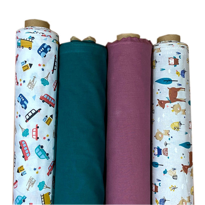 Tissu coton bichette/grege, tissu Domotex, 50cm