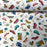 Tissu coton veicoli motifs voitures, tissu Domotex, 50cm