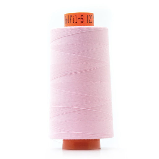 Bobine de fil polyester 5000m Belfil, cône surjeteuse rose col 82