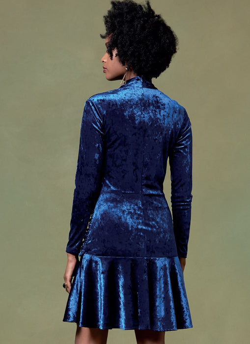 Patron couture femme, patron de haut, robe et pantalon Vogue 1632, robe cocktail