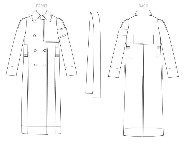 Vogue 1650, patron manteau, patron trench