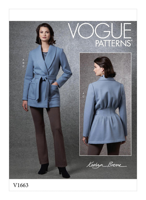 Patron veste, top et pantalon Vogue 1663