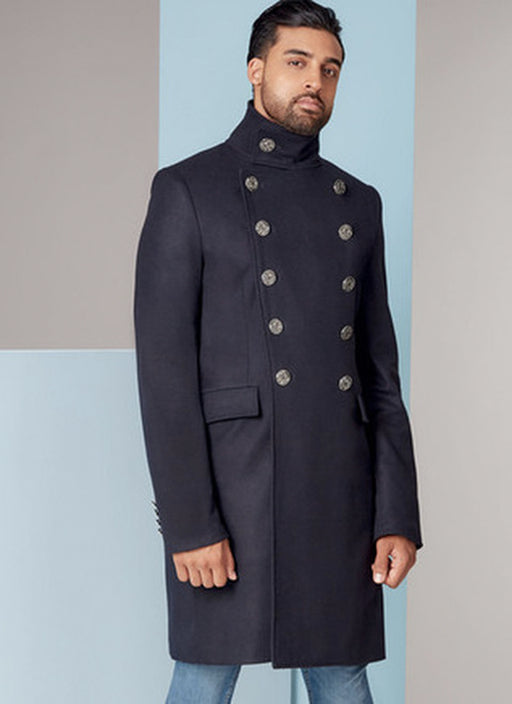Patron couture homme, patron manteau homme Vogue 1853