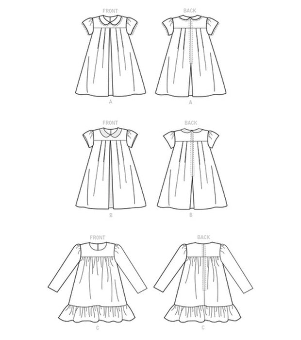Patron de robes fillettes Vogue 1857