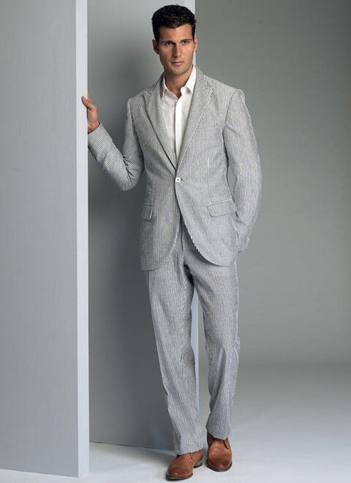 Patron Vogue 8987 Gilet de costume homme avec ou sans col - du 36 au 48