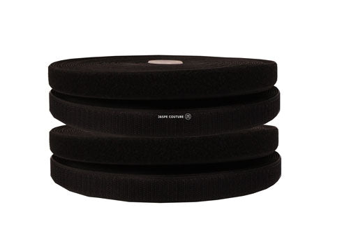 Velcro à coudre, ruban auto agrippant 20mm noir - Jaspe Couture