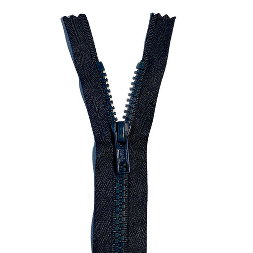 fermeture zip à glissière de marque YKK au mètre couleur bleu un curseur au  mètre largeur 27 mm largeur du zip 5 mm - mercerie-extra