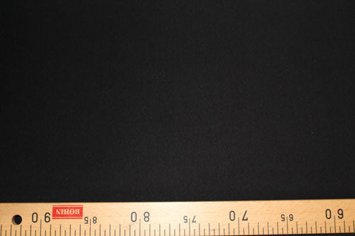 Tissu bord côte jersey tubulaire noir laize 35cm