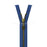 Fermeture eclair separable metal bleu bugatti