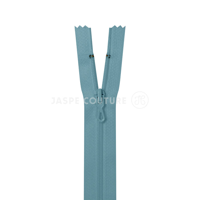 Fermeture eclair non separable bleu ciel