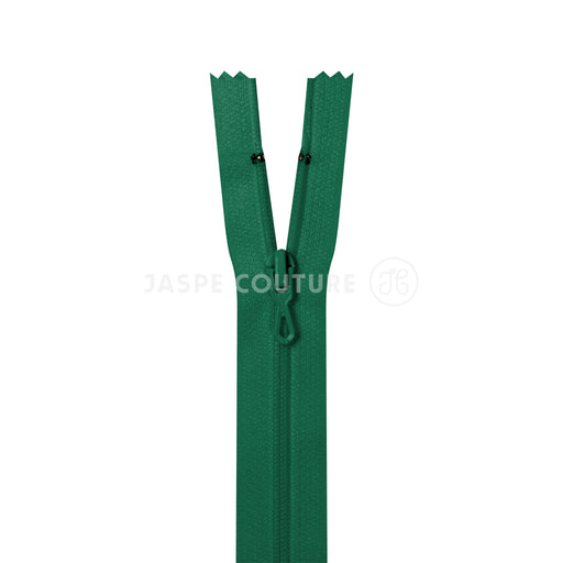 Fermeture Eclair injectée séparable double curseur vert - Jaspe Couture