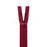 Fermeture eclair non separable carmin fonce