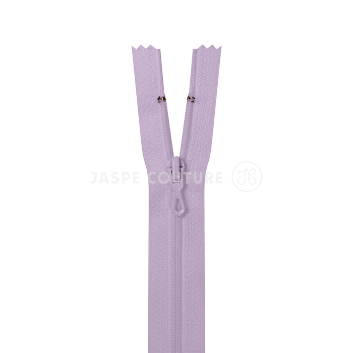 Fermeture eclair non separable lilas