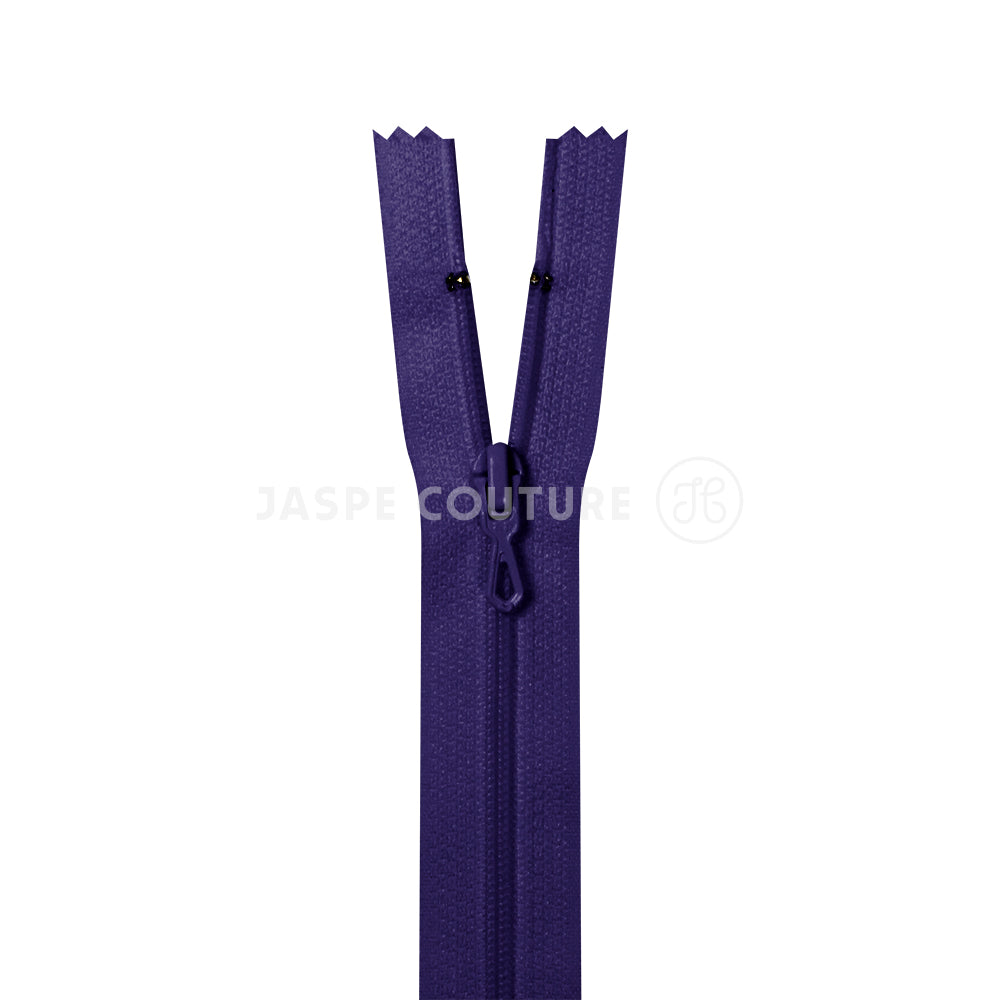 Fermeture eclair non separable myrtille