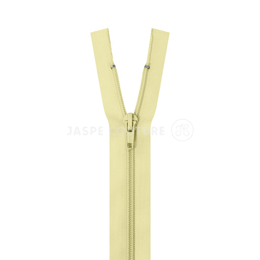 Fermeture eclair separable nylon jaune paille