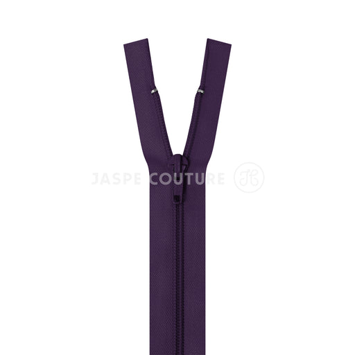 Fermeture eclair separable nylon violet fonce