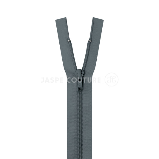 Fermeture éclair séparable nylon gris foncé 5mm